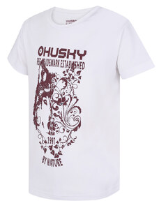 Children's functional T-shirt HUSKY Tash K white
