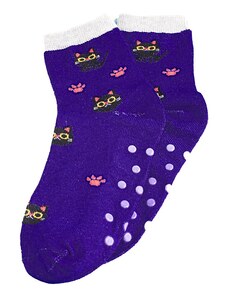 Non-slip Children's Socks Shelvt Blue Cats