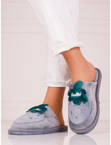 Insulated women's slippers Shelvt gray