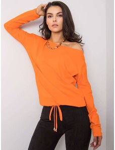 Fashionhunters Basic orange blouse