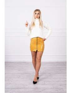 Kesi Two-layer skirt with express mustard