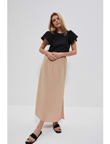 Moodo Maxi skirt made of smooth fabric