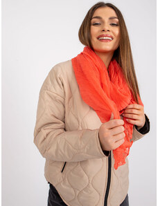 Fashionhunters Coral viscose scarf