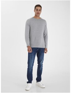 Gray Ribbed Sweater Blend Norun - Men