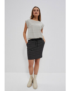 Moodo Cotton striped skirt