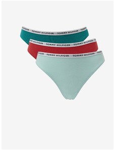 Tommy Hilfiger Set of three thongs in light blue, green and red Tommy H thong - Women