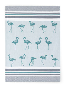 Zwoltex Unisex's Dish Towel Flamingi Green/Pattern