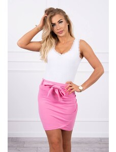 Kesi Wrap skirt with tie at the waist light pink
