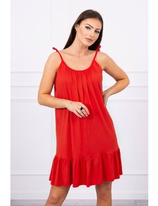 Kesi Red dress with thin shoulder straps
