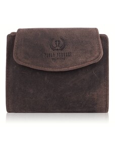 PAOLO PERUZZI Dámska kožená peňaženka RFID T-12-HBR | hnedá T-12-HBR