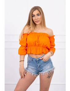 Kesi Orange shoulder blouse