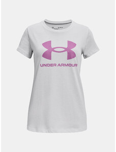 Under Armour T-shirt UA SPORTSTYLE LOGO SS-GRY - Girls
