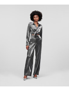 OVERAL KARL LAGERFELD IRIDESCENT EVENING JUMPSUIT