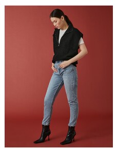 Koton džínsy s vysokým pásom a detailom retiazky - Mom Jeans