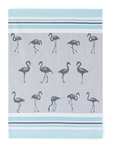 Zwoltex Unisex's Dish Towel Flamingi Graphite/Pattern