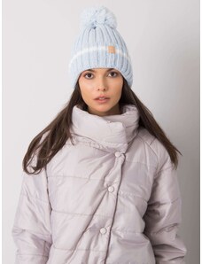 Fashionhunters Light blue warm cap for women