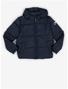 Dark Blue Boys' Quilted Jacket with Hood Tom Tailor - Boys