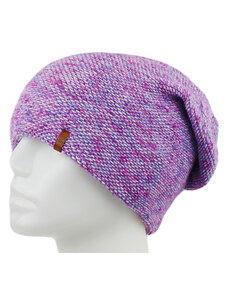 Biju Dámska pletená zimná čiapka WROBI - fialovej farby 7100391-5
