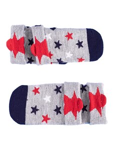 Shelvt Set of 2 pairs of children's socks Shelovet gray with stars