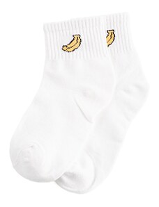 Children's socks Shelvt white banana