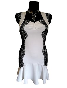 EU Design Eva šaty dámske elegantné na ramienka