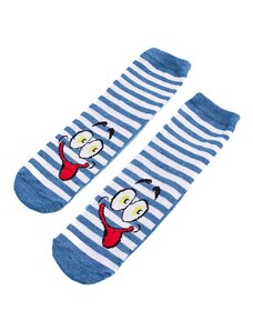 Shelvt Non-slip Kids Socks With Smile Stripes