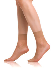 Bellinda DIE PASST SOCKS 20 DEN - Dámske pančuchové matné ponožky - almond