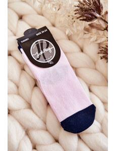 Kesi Children's classic cotton socks pink