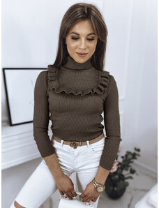 Women's sweater NOAH, dark brown Dstreet