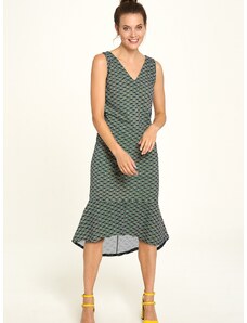 Green patterned dress Tranquillo - Women