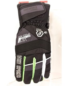 Pánske čierne lyžiarske rukavice ECHT SELVA L-XL-2XL