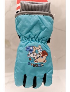 Detské modré lyžiarske rukavice ECHT KOCHAM 4-9YEAR