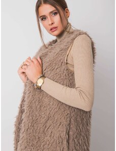 Dámska vesta Fashionhunters Fur detailed