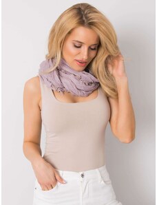 Fashionhunters Light purple women's scarf with fringe