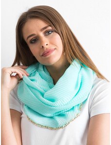 Fashionhunters Mint scarf with chain