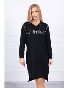 Kesi Dress with inscription unlimited black