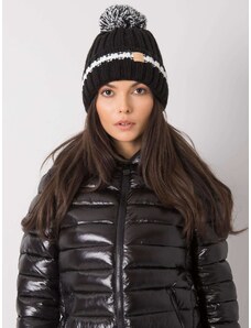 Fashionhunters Lady's warm black cap
