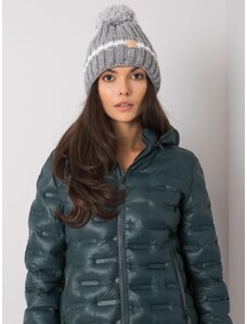 Fashionhunters Lady's warm cap of gray color