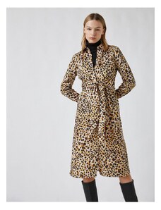 Midi šaty so vzorom Koton Leopard