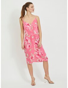 Pink floral dress on hangers VILA Alberte - Ladies