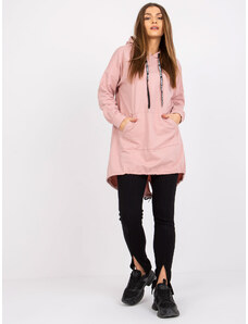Fashionhunters Dusty pink women's sweatshirt with Sophie print on the back