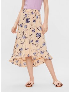 Apricot Floral Midi Skirt Pieces Lillian - Women