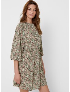 Khaki floral loose dress ONLY Kendall - Women