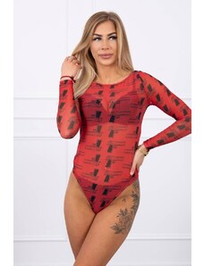 Kesi Body blouse with pistols red