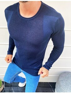 DStreet Navy blue men's sweater slipped over the head WX1586