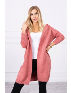 Kesi Sweater with hood dark pink