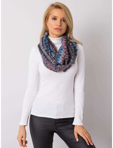 Fashionhunters Scarf with gray and pink pattern