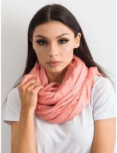 Fashionhunters Light coral scarf with application of rhinestones
