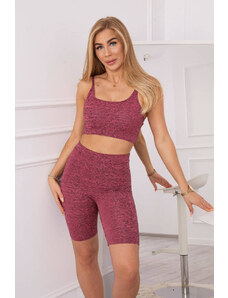 Kesi Set sports top + leggings pink