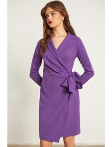 Bundové šaty Gusto - fialové